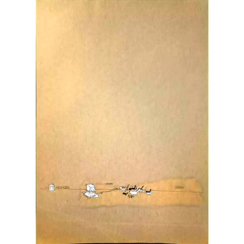 Gasem Lotfy 29x21cm Orijinal Karikatür BOD05672