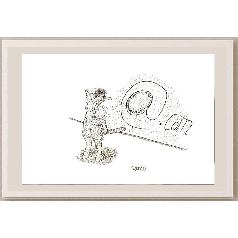 Sajad Rafaee 29x21cm Orijinal Karikatür BOD05673