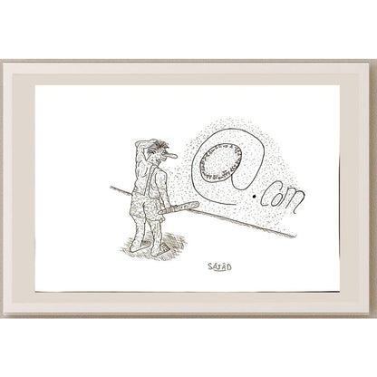 Sajad Rafaee 29x21cm Orijinal Karikatür BOD05673