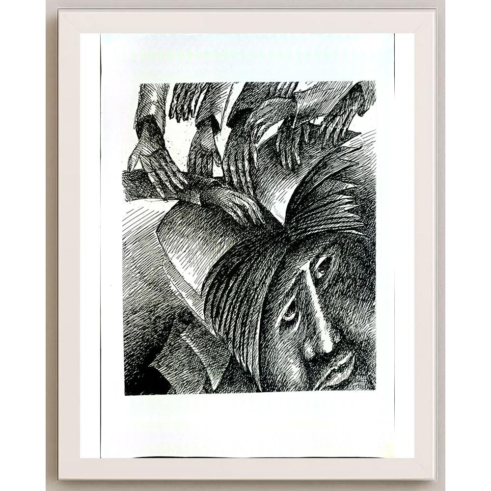 Tabakov Jivko 29x21cm Orijinal Karikatür BOD05681