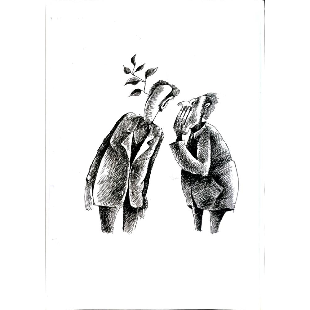 Tabakov Jivko 29x21cm Orijinal Karikatür BOD05682