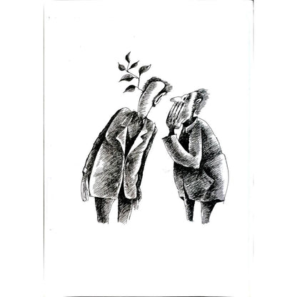 Tabakov Jivko 29x21cm Orijinal Karikatür BOD05682
