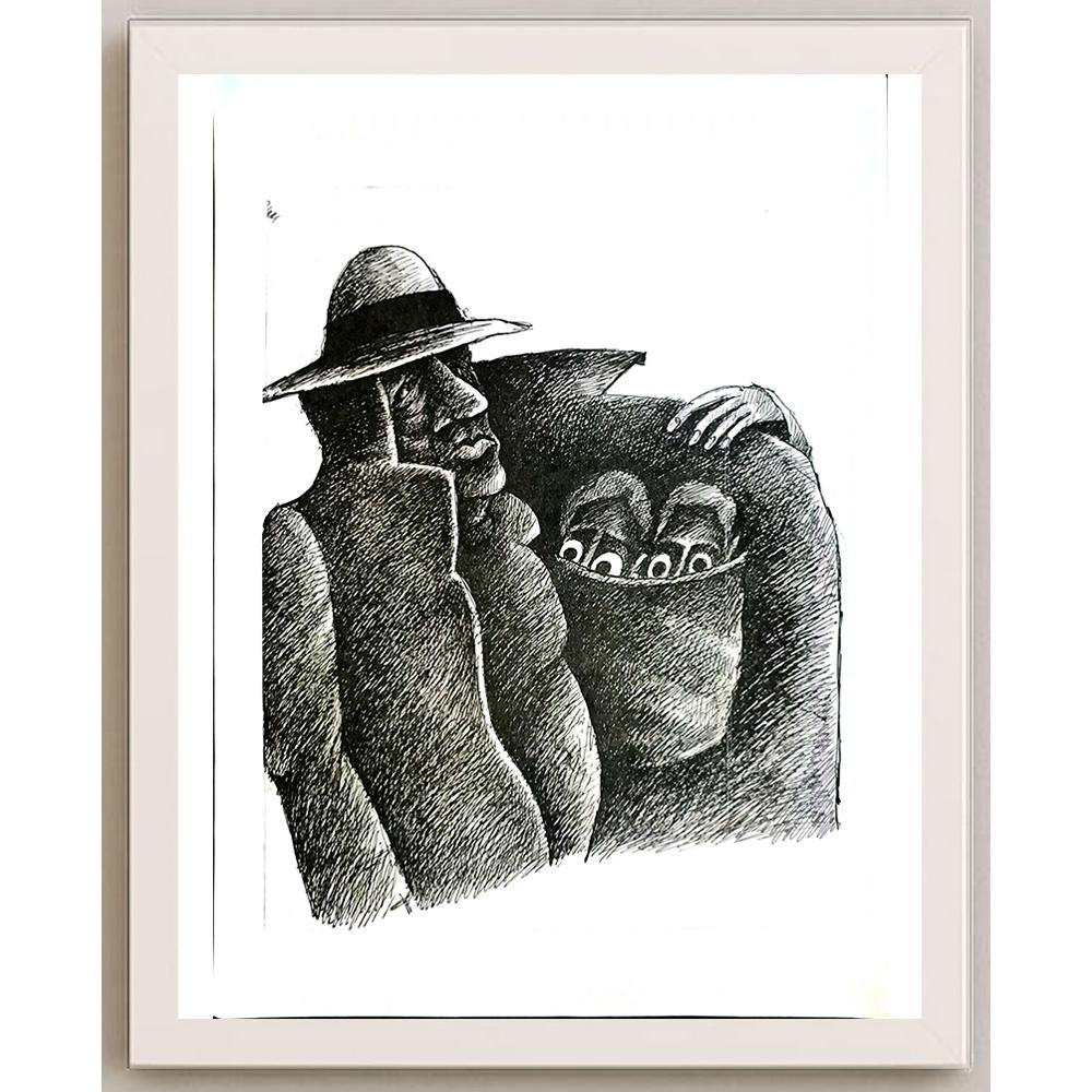 Tabakov Jivko 29x21cm Orijinal Karikatür BOD05683