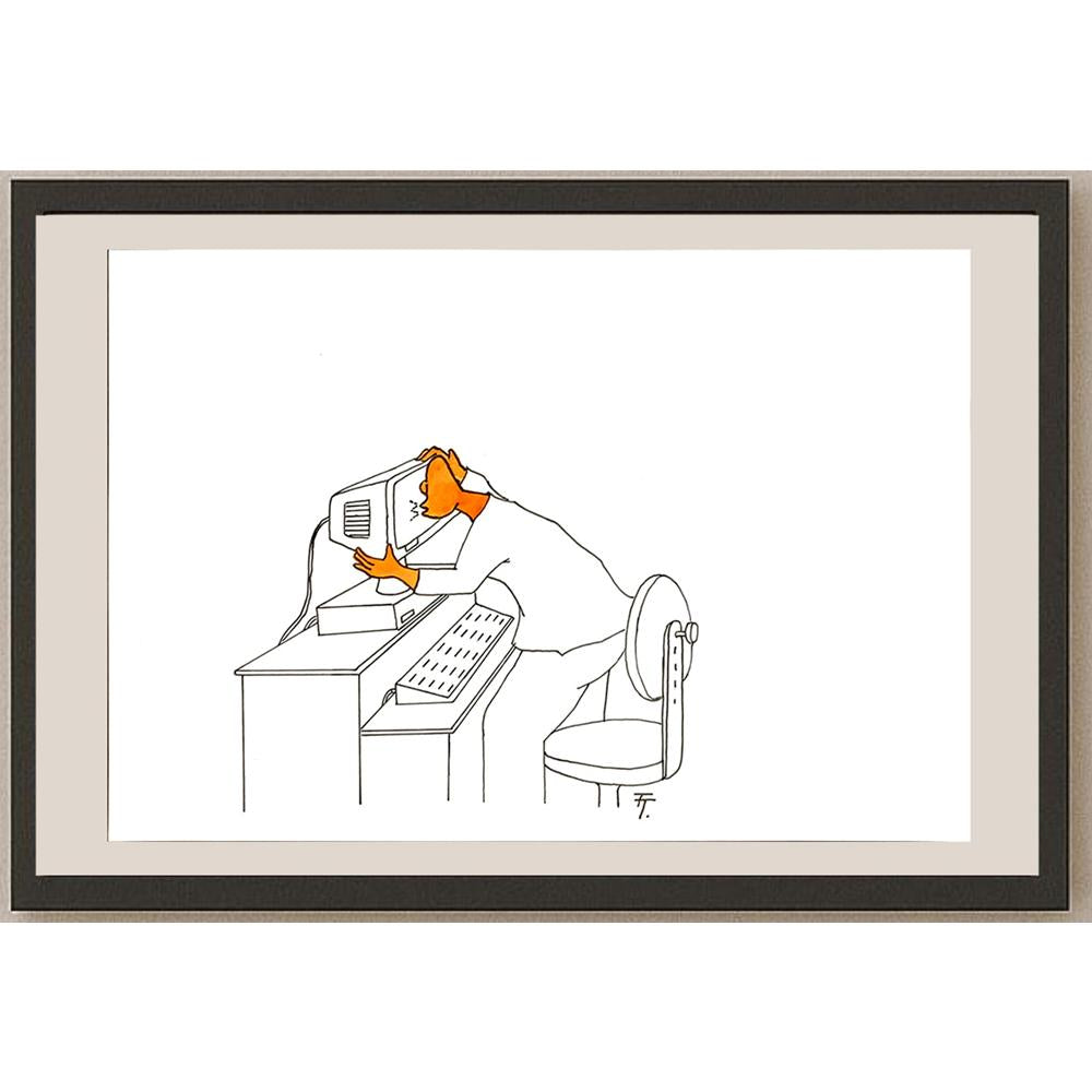 Tomas Trunecek 29x21cm Orijinal Karikatür BOD05685