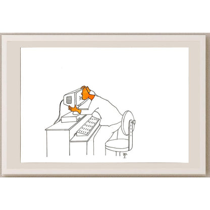Tomas Trunecek 29x21cm Orijinal Karikatür BOD05685