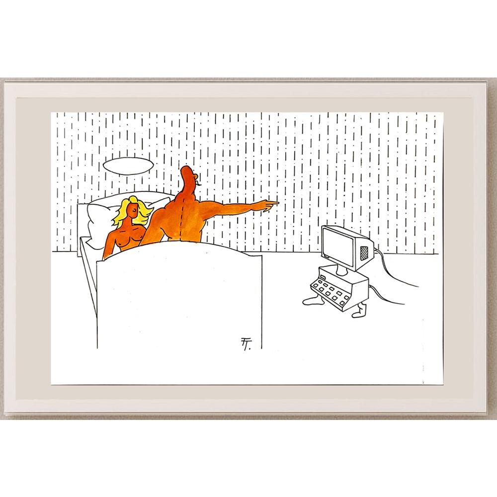 Tomas Trunecek 29x21cm Orijinal Karikatür BOD05686