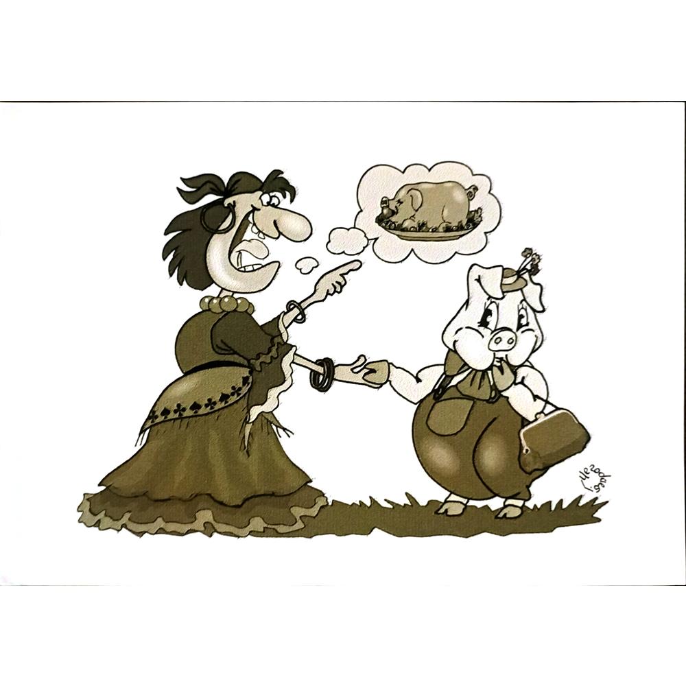 Gennady Chegodayev 29x21cm Orijinal Karikatür BOD05691