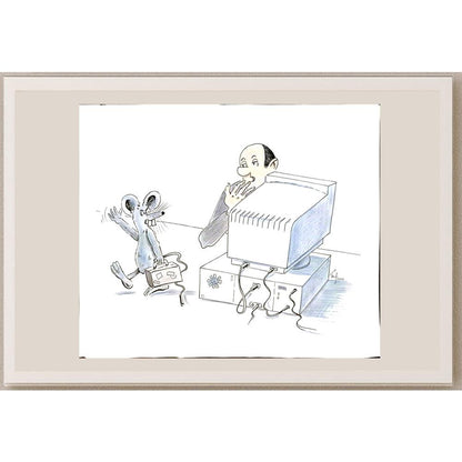 Bossens Philippe 35x25cm Orijinal Karikatür BOD05693