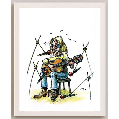 Liviu Stanila 29x21cm Orijinal Karikatür BOD05698