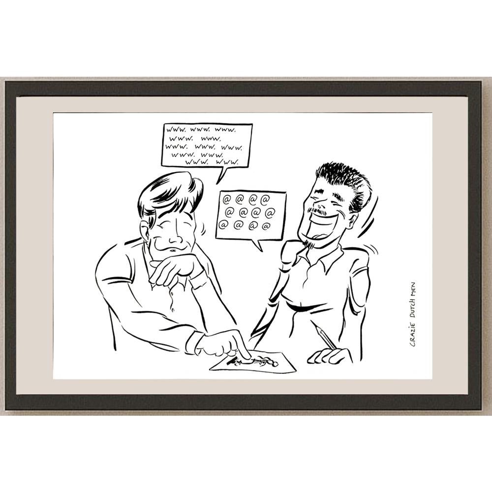 C D M 29x21cm Orijinal Karikatür BOD05707
