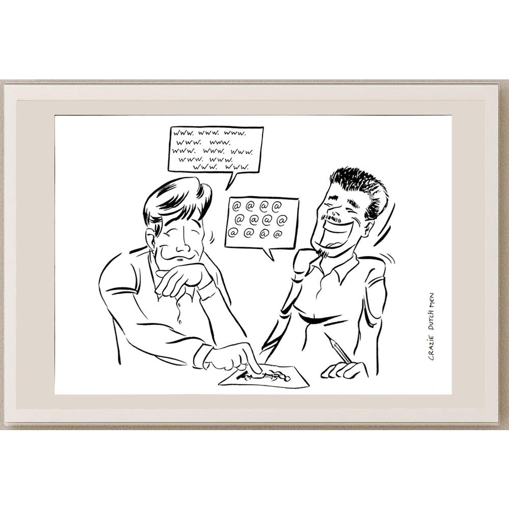 C D M 29x21cm Orijinal Karikatür BOD05707