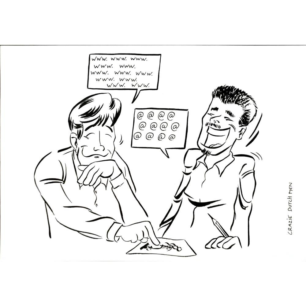 C D M 29x21cm Orijinal Karikatür BOD05707
