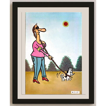 Li Guangjun 25x17cm Orijinal Karikatür BOD05708