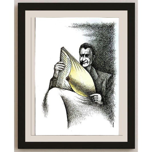 Vladimiras Beresniovas 29x21cm Orijinal Karikatür BOD05709