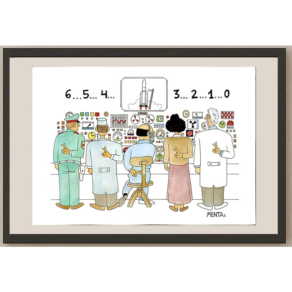 Mendiguren Tarres Luis 29x21cm Orijinal Karikatür BOD05719