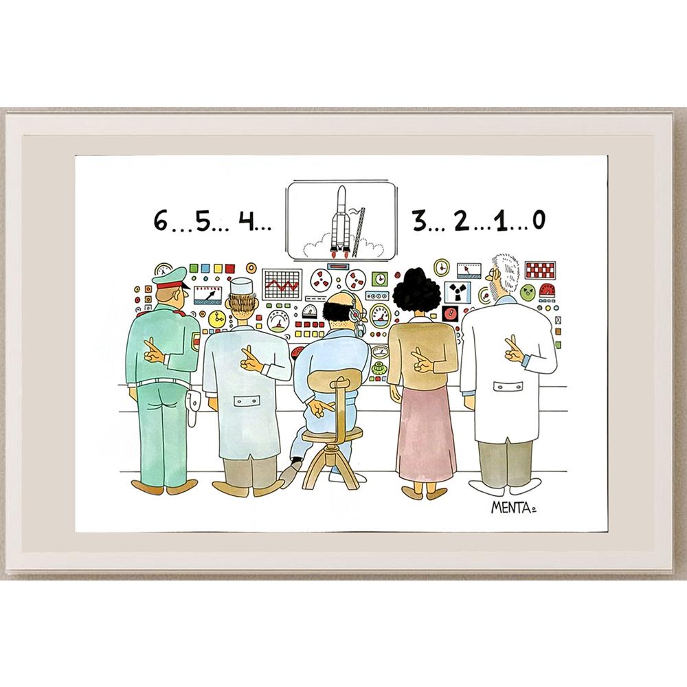 Mendiguren Tarres Luis 29x21cm Orijinal Karikatür BOD05719