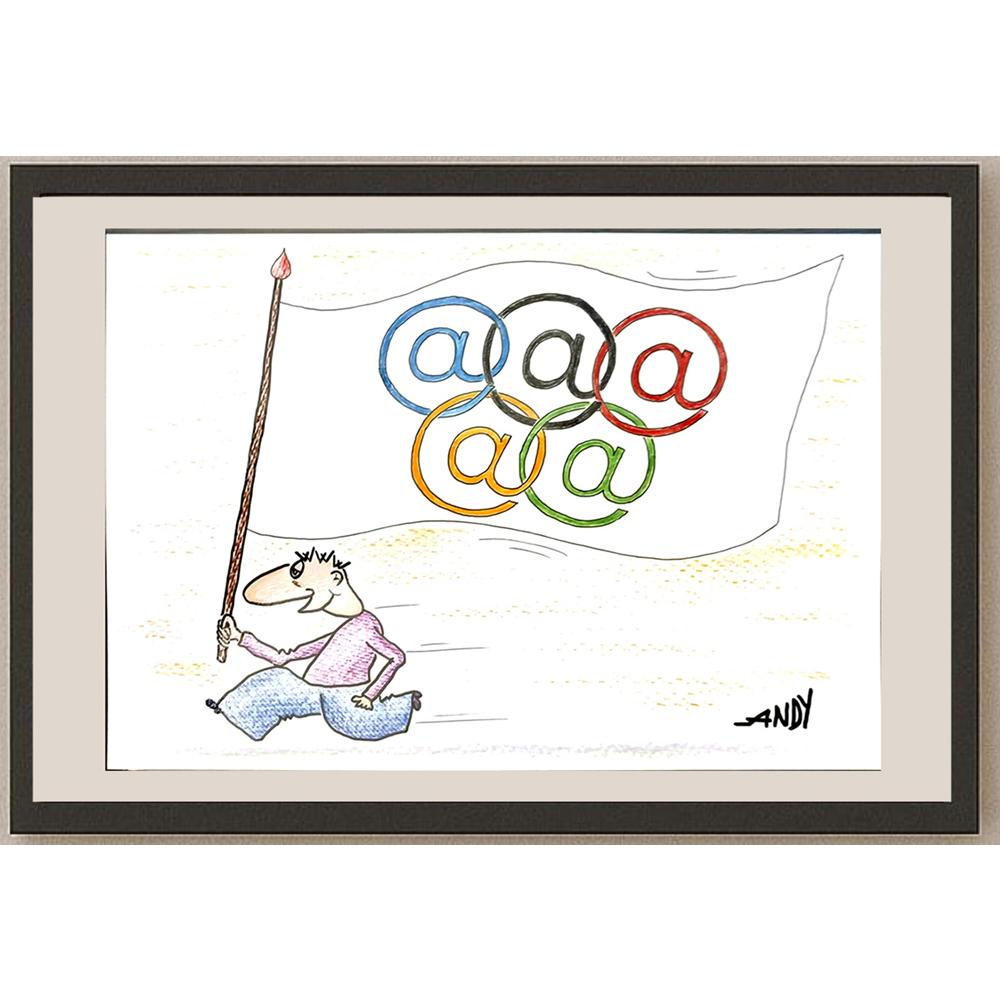 Andy Chaushu 29x21cm Orijinal Karikatür BOD05722