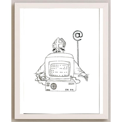 Winfried Besslich 29x21cm Orijinal Karikatür BOD05725