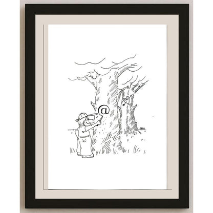 Winfried Besslich 29x21cm Orijinal Karikatür BOD05727