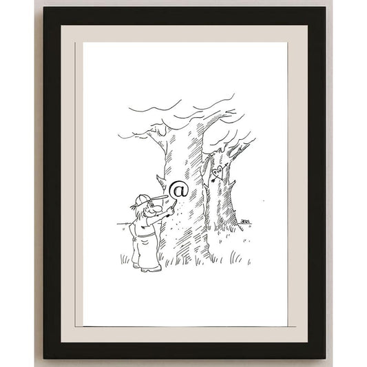 Winfried Besslich 29x21cm Orijinal Karikatür BOD05727