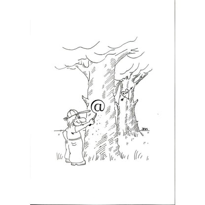Winfried Besslich 29x21cm Orijinal Karikatür BOD05727