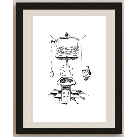 Winfried Besslich 29x21cm Orijinal Karikatür BOD05728