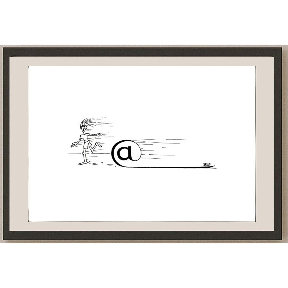 Winfried Besslich 29x21cm Orijinal Karikatür BOD05729