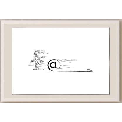 Winfried Besslich 29x21cm Orijinal Karikatür BOD05729