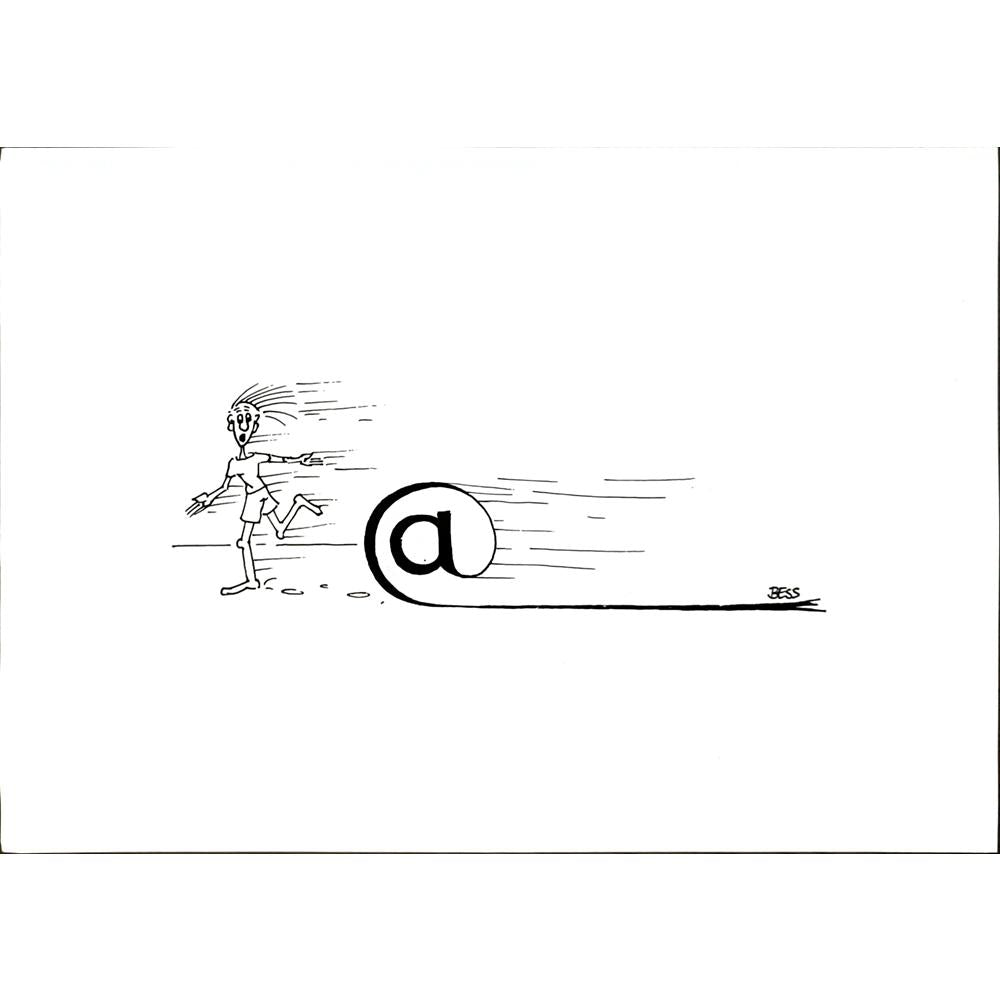 Winfried Besslich 29x21cm Orijinal Karikatür BOD05729