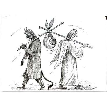 Igor Smirnov 29x21cm Orijinal Karikatür BOD05734