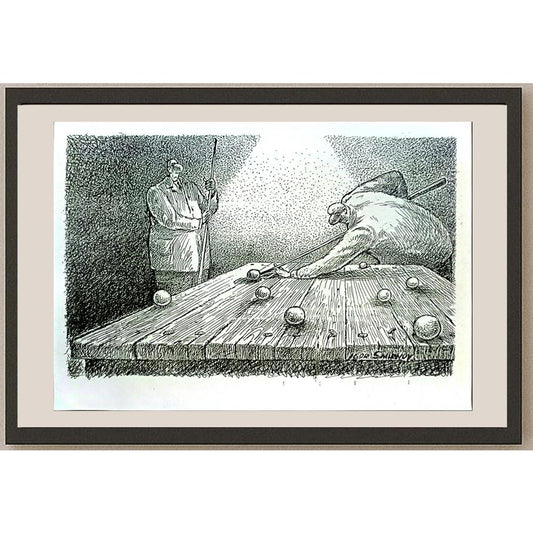 Igor Smirnov 29x21cm Orijinal Karikatür BOD05735