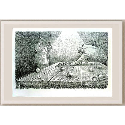 Igor Smirnov 29x21cm Orijinal Karikatür BOD05735