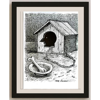 Igor Smirnov 29x21cm Orijinal Karikatür BOD05736