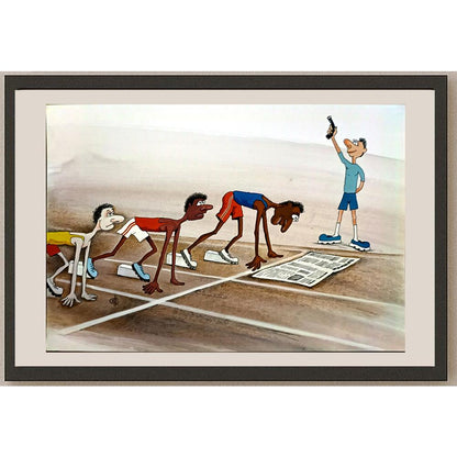 Sergey Sichenko 29x21cm Orijinal Karikatür BOD05738