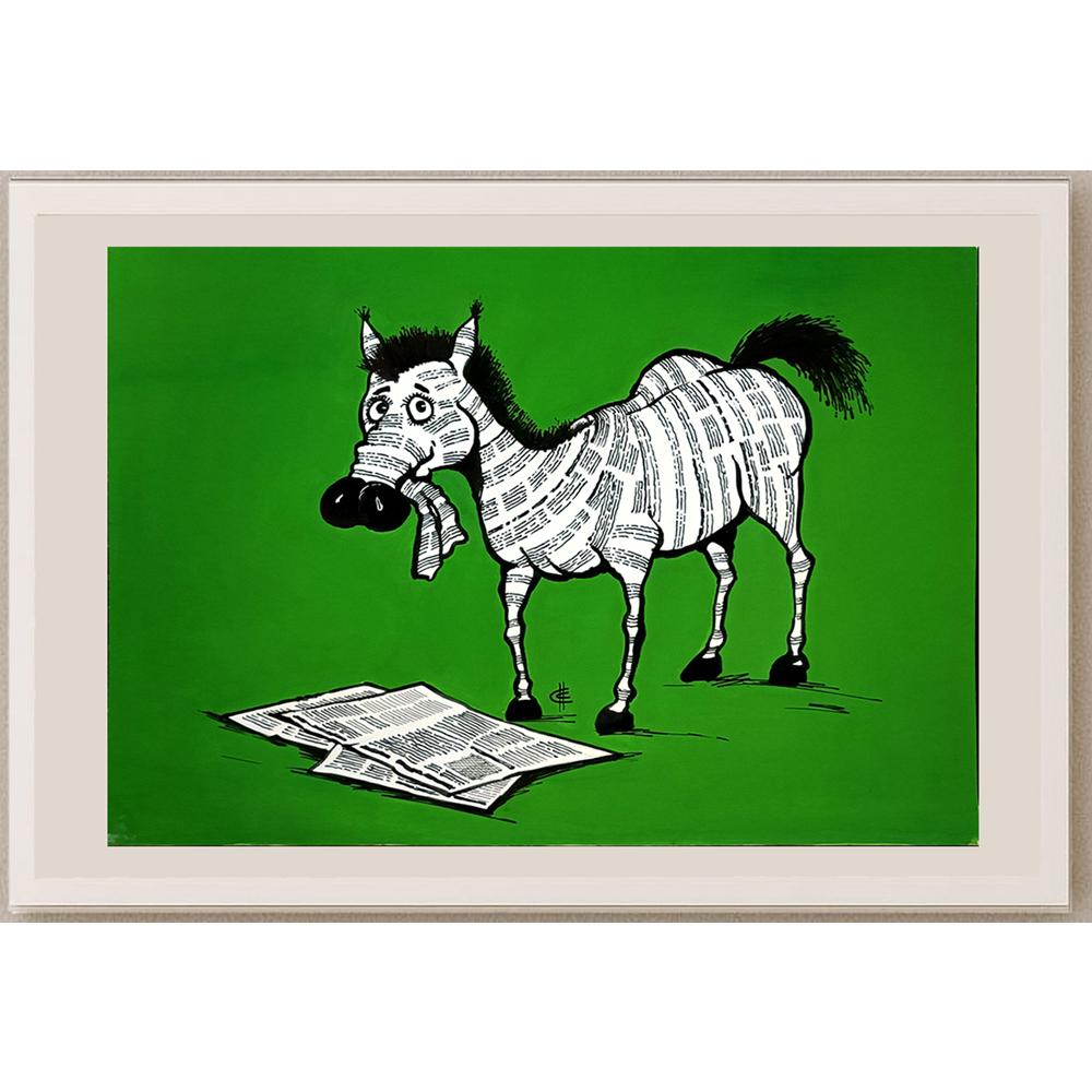 Sergey Sichenko 29x21cm Orijinal Karikatür BOD05739