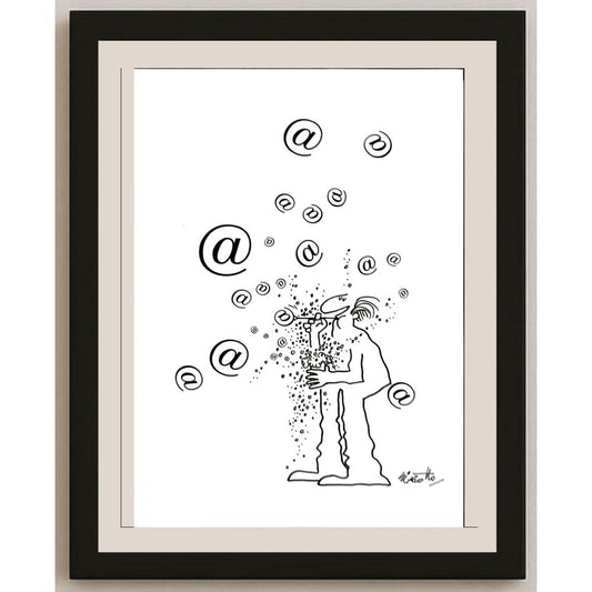 Giorgio Giaiotto 29x21cm Orijinal Karikatür BOD05743
