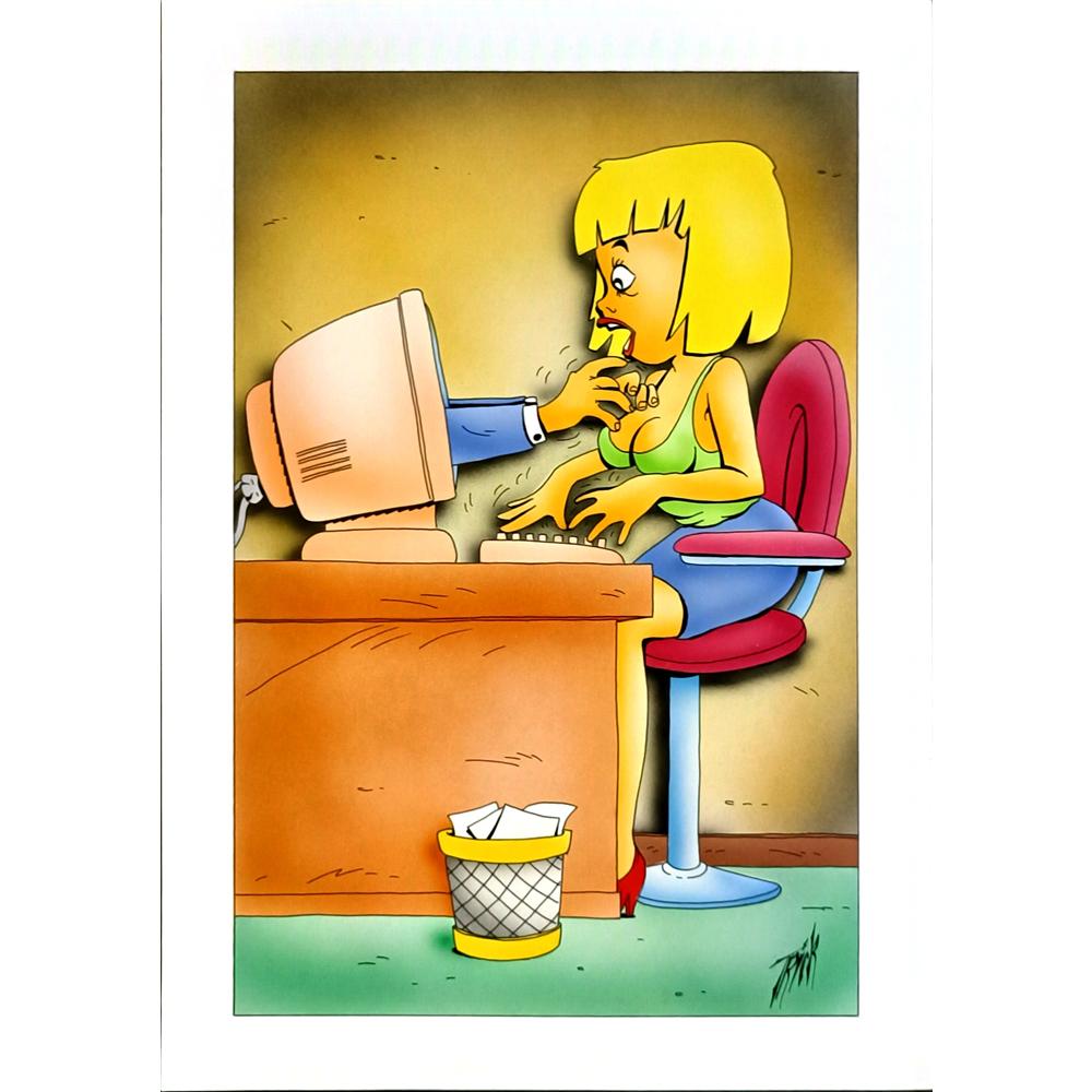 Patrick Heymans 29x21cm Orijinal Karikatür BOD05747
