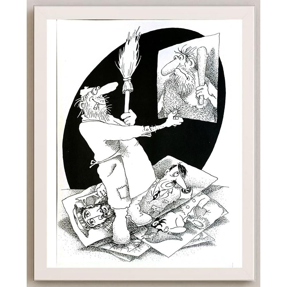 Anatoly Apchel 29x21cm Orijinal Karikatür BOD05748