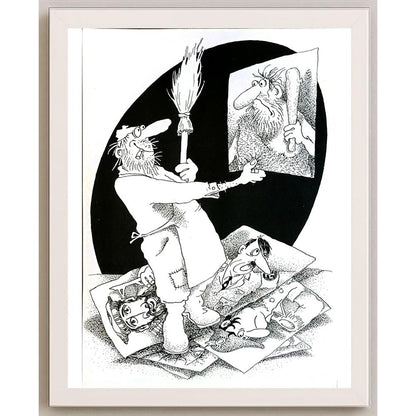 Anatoly Apchel 29x21cm Orijinal Karikatür BOD05748