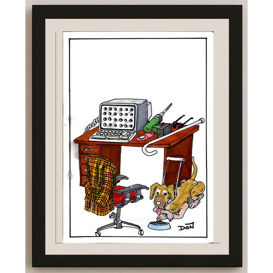 Don Campbell 29x21cm Orijinal Karikatür BOD05750