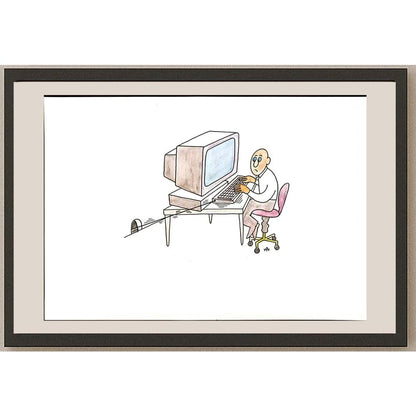 Alexei Talimonov 29x21cm Orijinal Karikatür BOD05751