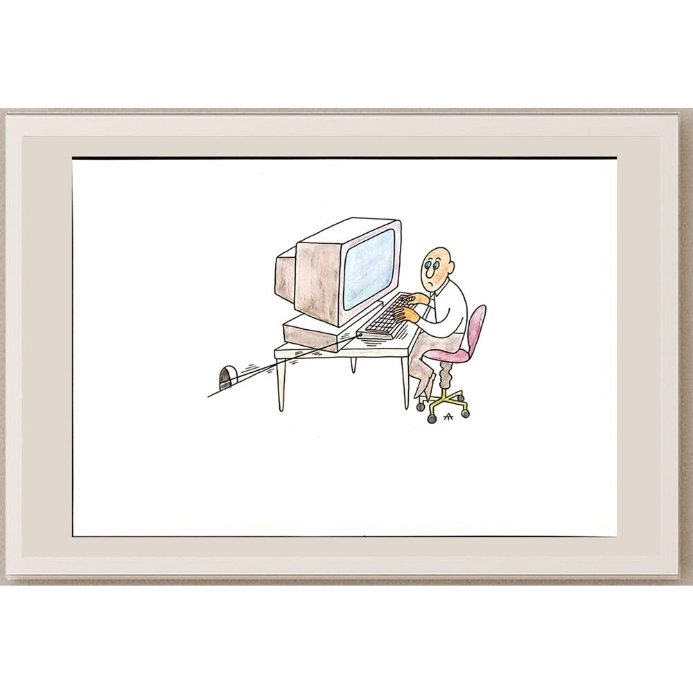 Alexei Talimonov 29x21cm Orijinal Karikatür BOD05751
