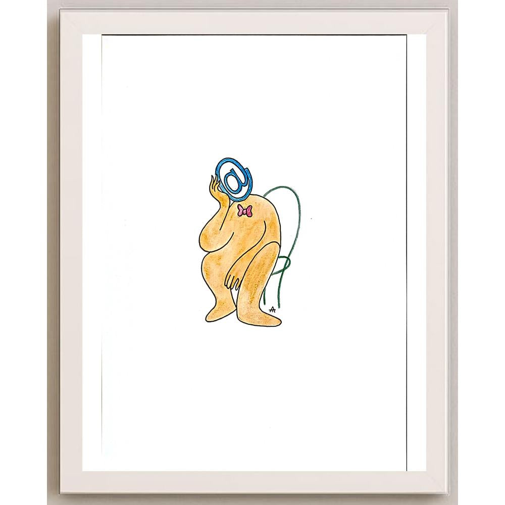 Alexei Talimonov 29x21cm Orijinal Karikatür BOD05752