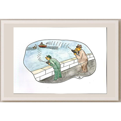 Alexei Talimonov 29x21cm Orijinal Karikatür BOD05753