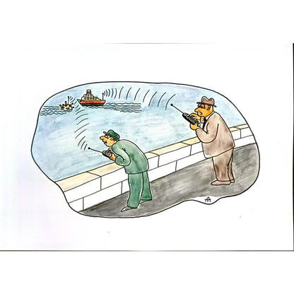 Alexei Talimonov 29x21cm Orijinal Karikatür BOD05753
