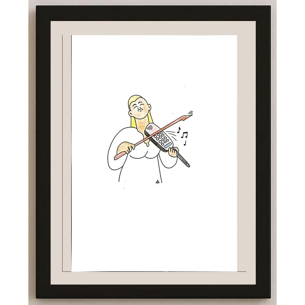 Alexei Talimonov 29x21cm Orijinal Karikatür BOD05754