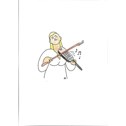 Alexei Talimonov 29x21cm Orijinal Karikatür BOD05754