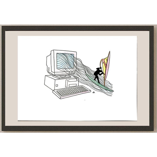 Alexei Talimonov 29x21cm Orijinal Karikatür BOD05756