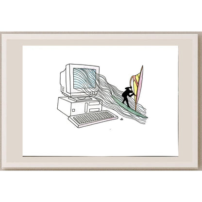 Alexei Talimonov 29x21cm Orijinal Karikatür BOD05756