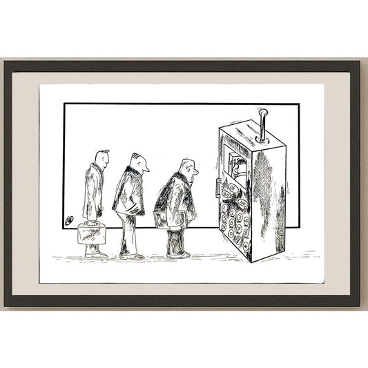 Saba Aryanpoor 29x21cm Orijinal Karikatür BOD05757